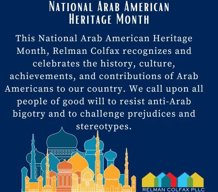 Relman Colfax Celebrates National Arab American Heritage Month