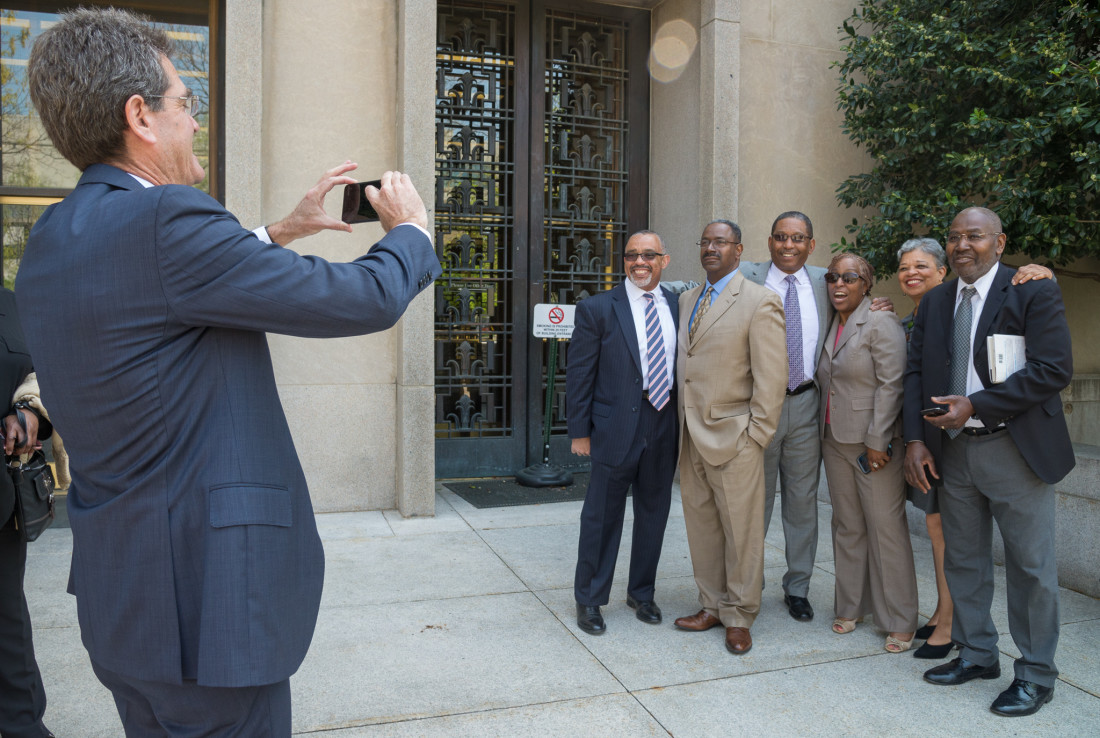 John Relman with Secret Service Agents