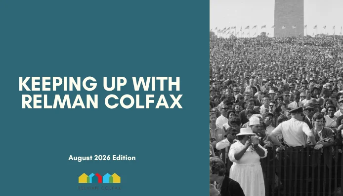 Keeping Up With Relman Colfax: August 2026 Edition