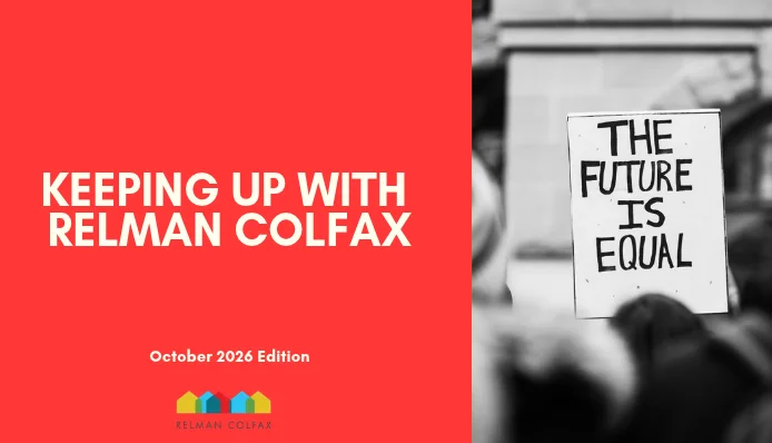 Keeping Up With Relman Colfax: October 2026 Edition